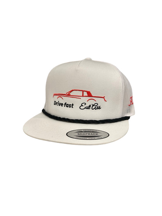 Drive fast, eat ass