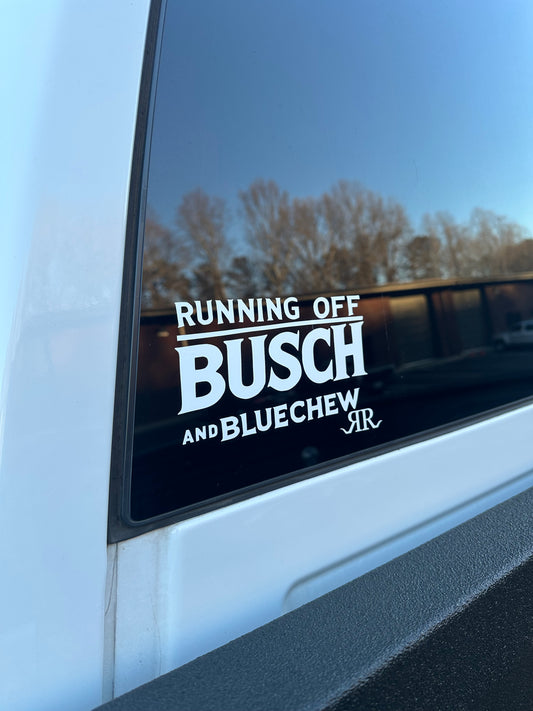 Running off B&B decal